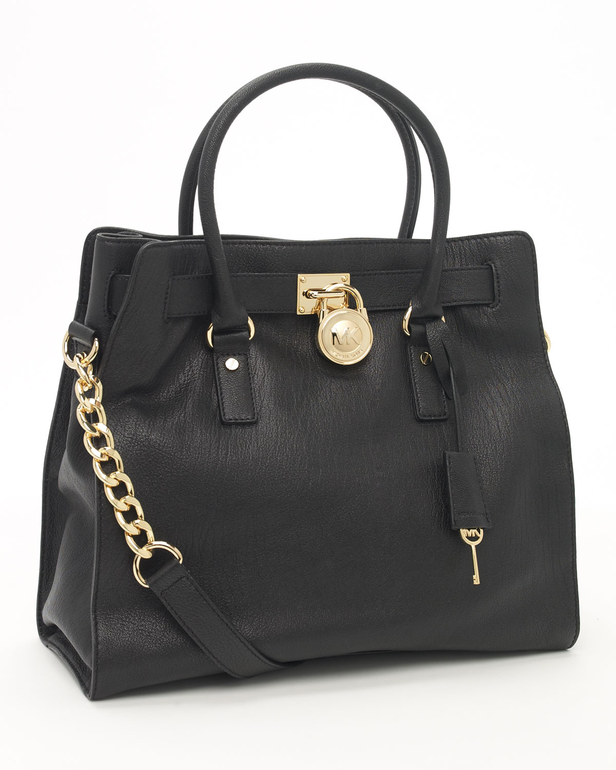 Must Have. Michael Kors Black Hamilton Tote, Plain or Studded