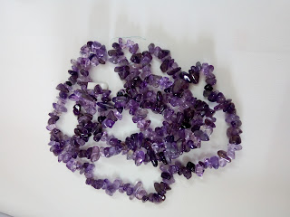 Amethysts stone necklace