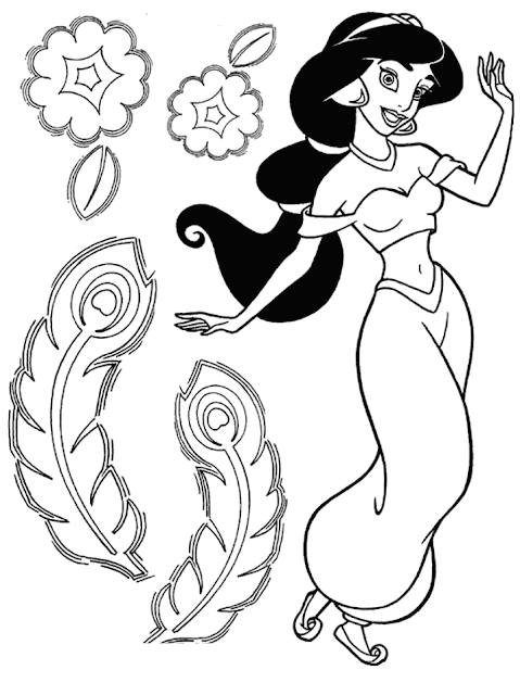 princess jasmine and aladdin coloring pages. princess jasmine coloring