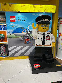 LEGO store display at Billund airport