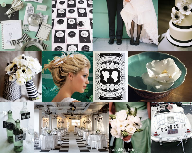 Black And White Wedding Decorations Ideas. tattoo house Green Black White