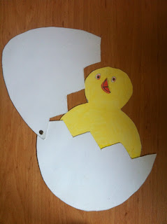 paper egg and chick craft