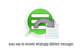 Recover deleted whatsapp messages