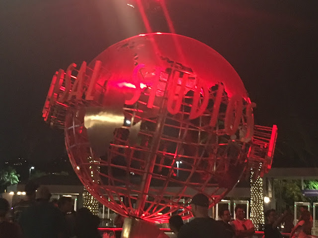 Universal Studios Hollywood Globe at Night