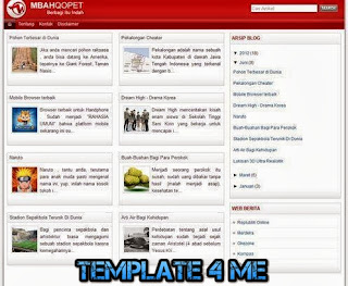 Template SEO Friendly Ringan Mbah Qopet V.2