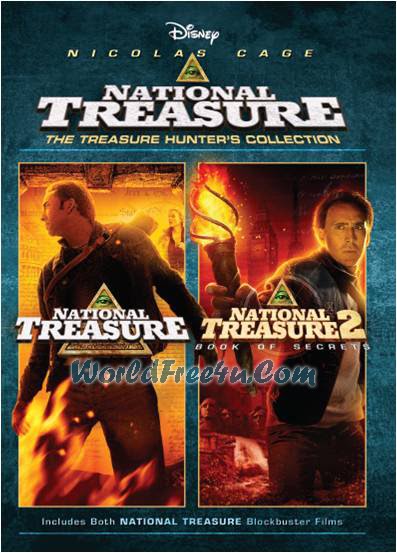 Poster Of National Treasure Duology Movie Pack In Hindi English Dual Audio 300MB Compressed Small Size Pc Movie Free Download Only At worldfree4u.com