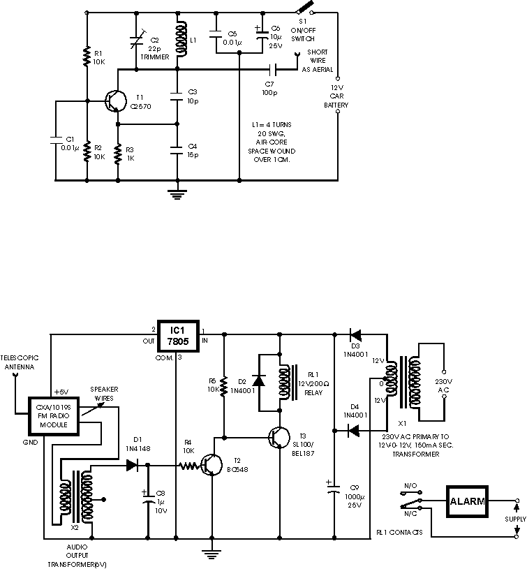 Alarm Circuit Diagram