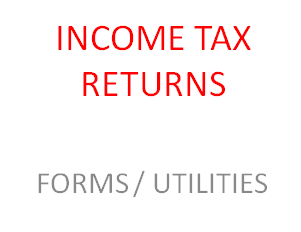 INCOME TAX FORMS / INSTRUCTIONS A/Y 2016-17 ITR-1 SAHAJ / ITR - 2 / ITR - 2A / ITR-4S SUGAM / ITR - 3 / ITR - 4 / ITR - 5 / ITR -6 / ITR - 7