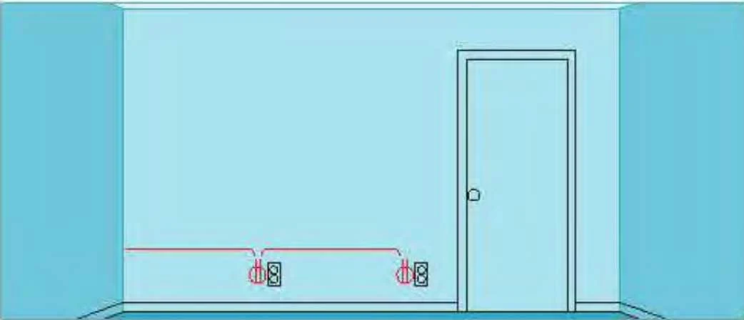 Instalaciones eléctricas residenciales - Contactos duplex de 120V instalados en secuencia