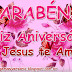 Mensagem de Aniversário Parabéns Jesus te Ama