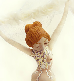 Breast Cancer Survivor Mastectomy Tattoo Figurative Sculpture Art Doll