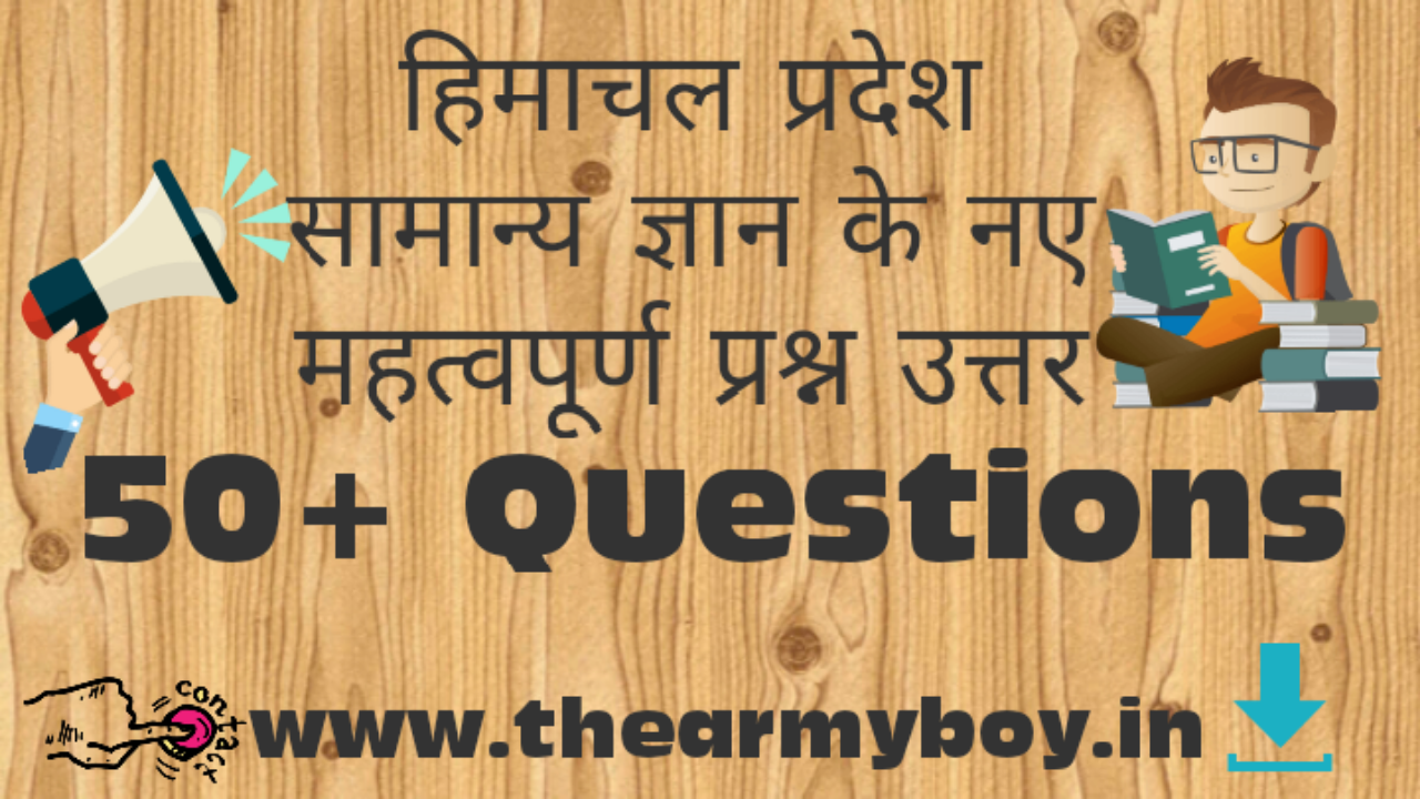 Himachal Pradesh Gk In Hindi 2018 Quiz Hp Gk Questions With