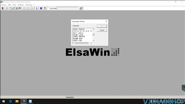 Change VXDIAG BMW ElsaWin 6.0 Language 3