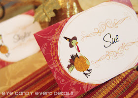 thanksgiving placecards, personalize thanksgiving, place setting