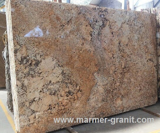 Lantai teras granit golden himalaya granit slabs