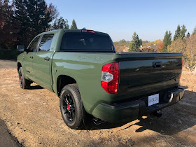 Rear 3/4 view 2020 Toyota TRD Pro CrewMax 