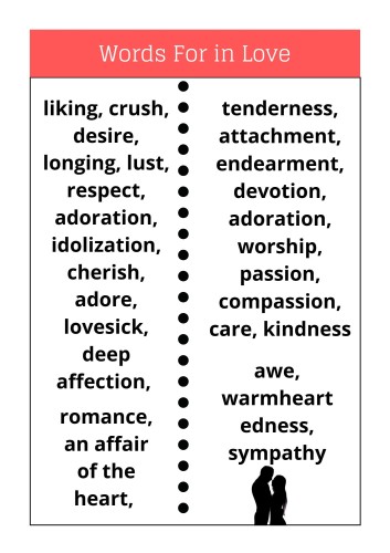 love words list