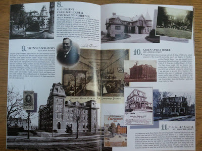 the Green Family history centerfold of the new Woodbury NJ historic walking tour booklet