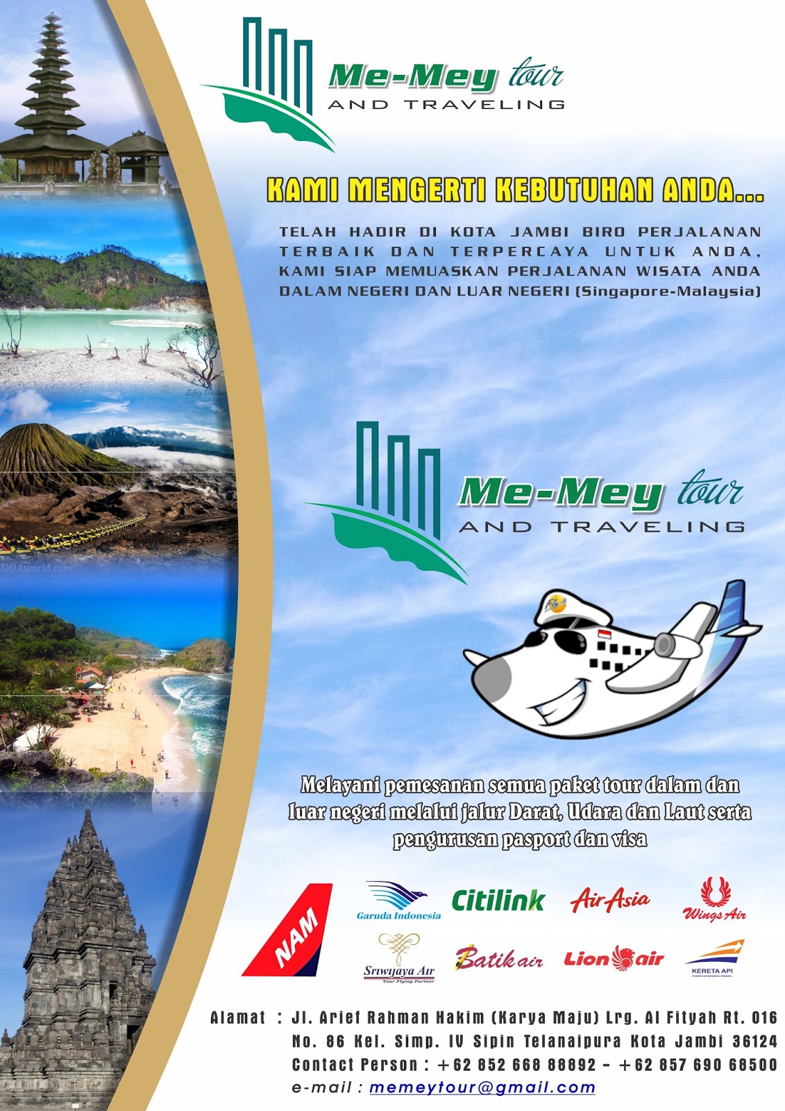 Contoh Brosur  Wisata  Jambi Terpopuler