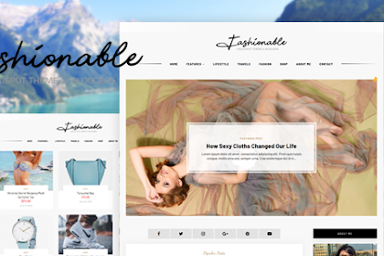 Fashionable - A Weblog & Elementary Store Blogger Templates
