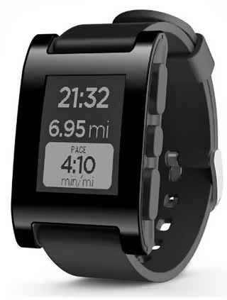 Pebble Smartwatch for iPhone and Android (Black)