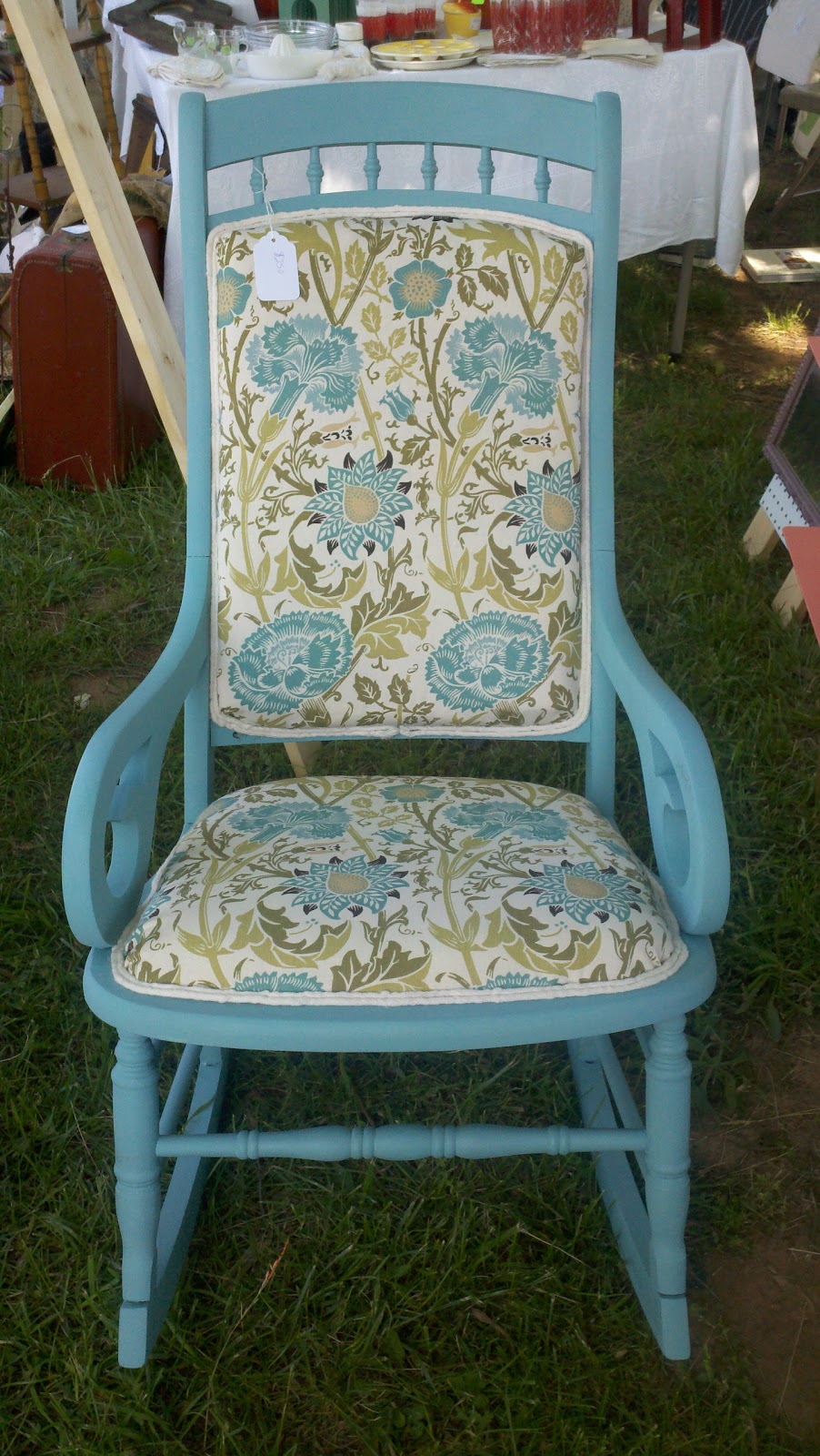 Sarah Bridger Design: Lucketts Favorites: Blue Rocking Chair