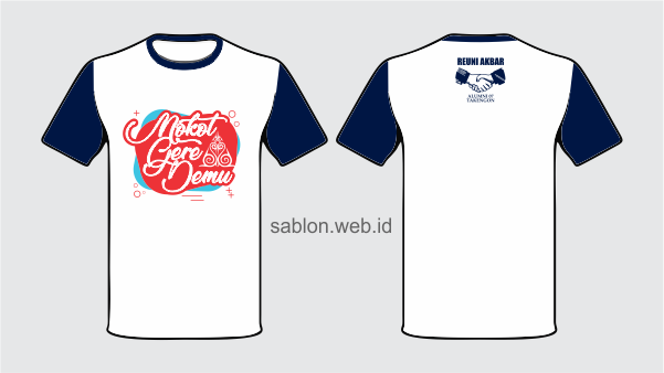 Sablon Kaos  Reuni  Sekolah SMP SMA Gratis Desain  Sablon 