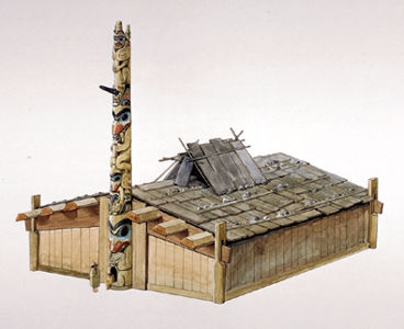 Vancouver Island Big Trees: Haida Cedar Plank Longhouses