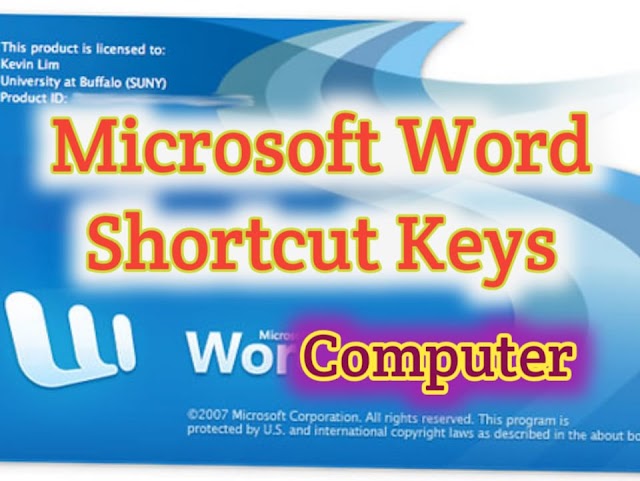 Microsoft Word Shortcut Keys