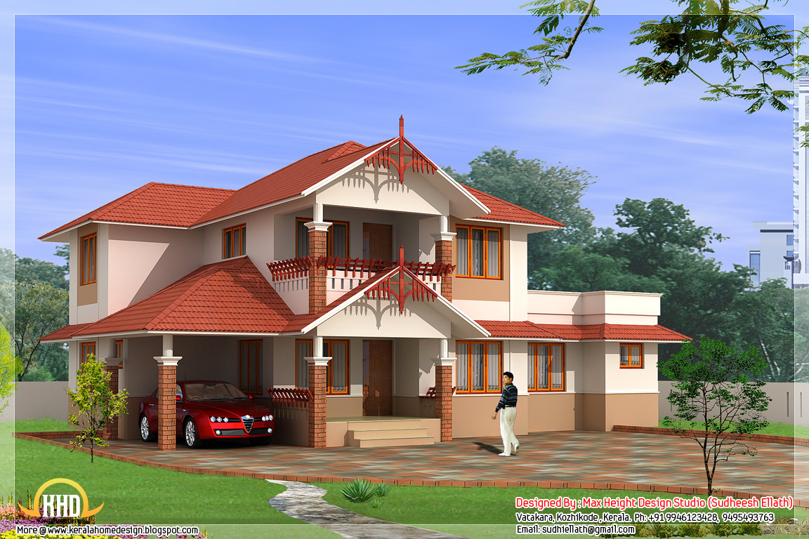 3 Awesome Indian  home  elevations  Kerala home  design  and 