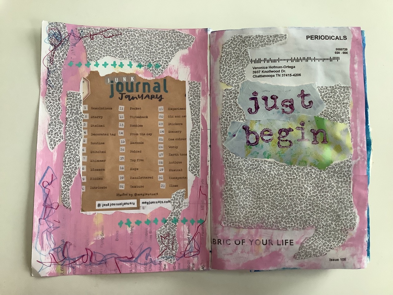 Recycled Calendar Junk Journal