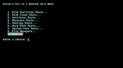 Hirens+02 Memperbaiki Bad Sector Dengan Hirens BootCD 9.2 