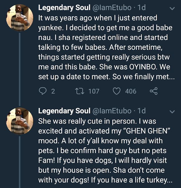  Nigerian man narrates hilarious experience he had with his oyibo girlfriend and her pet snake