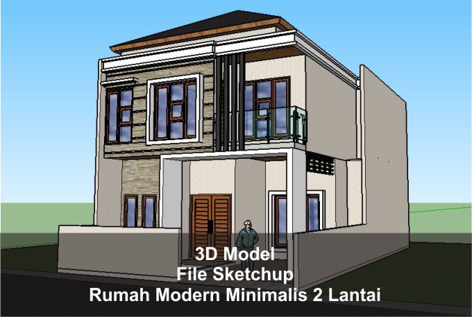 Download 3D Rumah Modern Minimalis