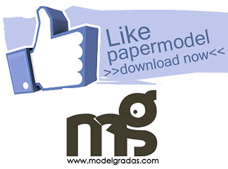 Facebook Like Button Papercraft