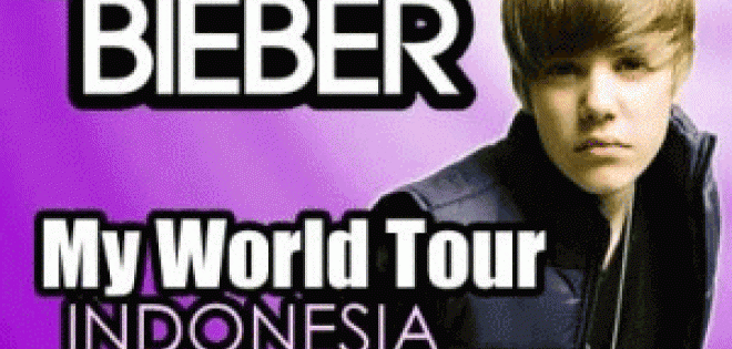 foto justin bieber indonesia. justin bieber my world tour