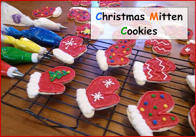 Christmas Mitten Cookies, Sugar cookies, christmas cookies