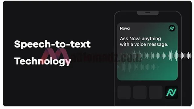 محادثة صوتية باستخدام تطبيق AI Chatbot Nova