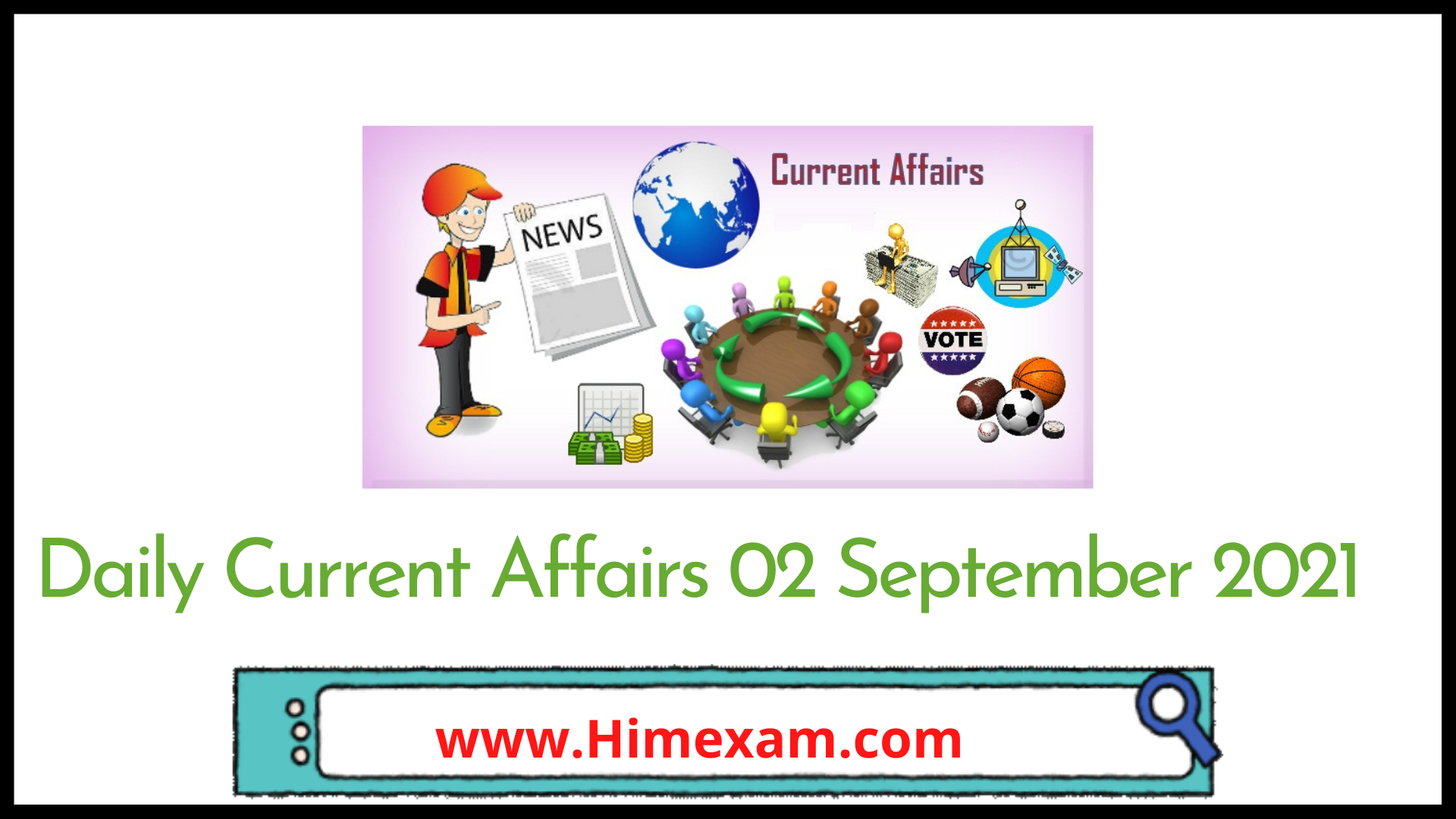 Daily Current Affairs 02 September 2021