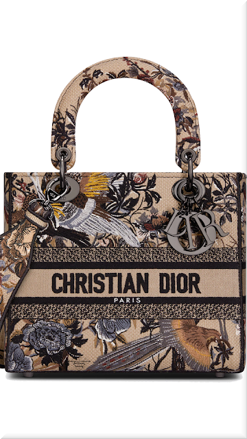 ♦Beige multicolor Dior Jardin d'Hiver embroidery micro Lady Dior bag #dior #bags #2022 #brilliantluxury