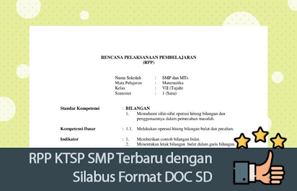 Rpp Ktsp Smp Terbaru Dengan Silabus Format Doc