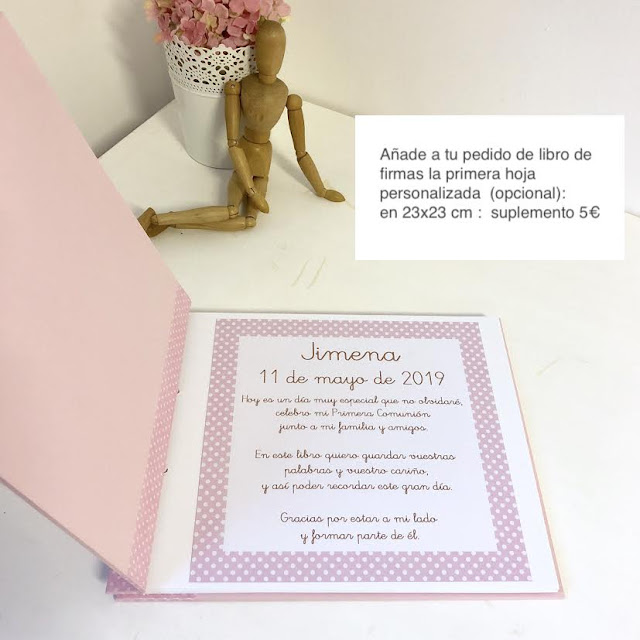 Detalles personalizados para Primera Comunión