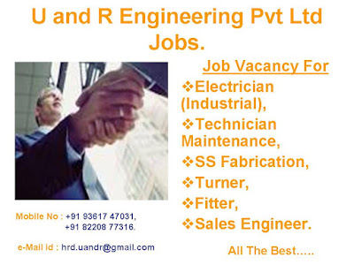 U and R Engineering Pvt Ltd Jobs