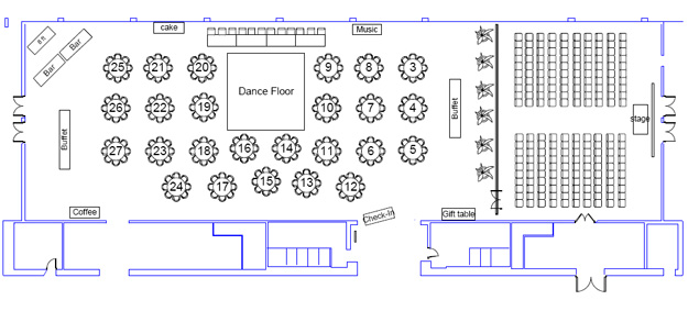 Wedding Reception Floor Plan Layout