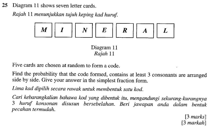 Soalan Matematik Kebarangkalian - Di Rumah Aja Ya