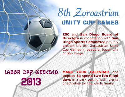 Have a nice labor day weekend with 8th Zoroastrian Unity cup games in the beach of San Diego!