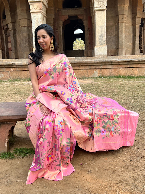 jamdani paithani saree