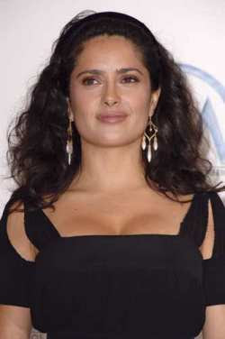 Breast addict Salma Hayek