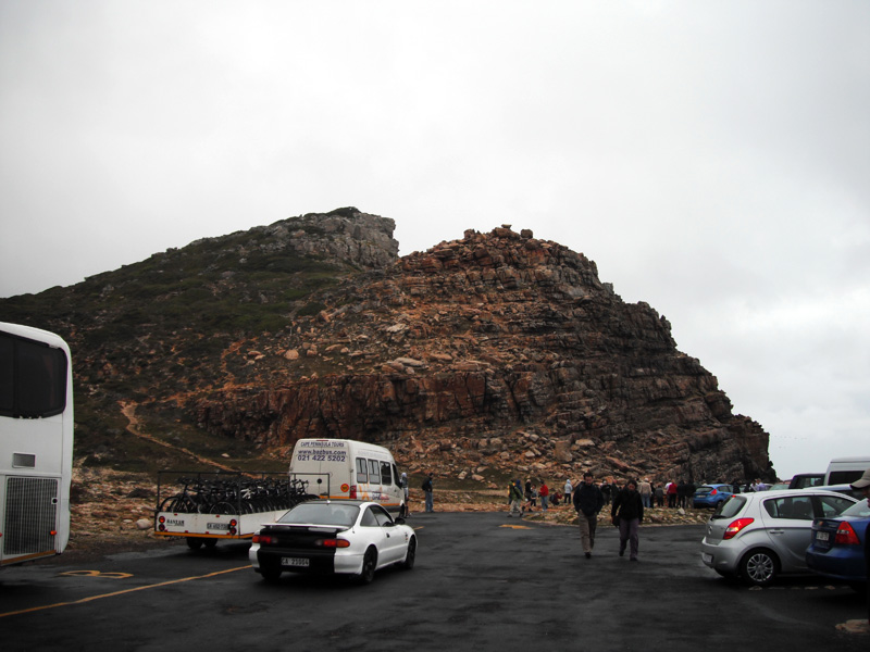 The cape of good hope on the beach 