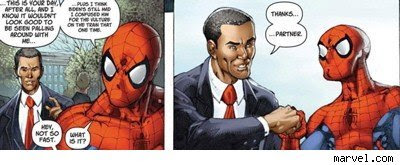 spidy and obama comic script